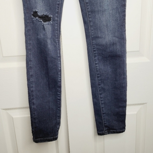 PAIGE Hoxton Ankle Skinny High Rise Jeans Dark Wash Stretch Womens Size 24 - Picture 5 of 7
